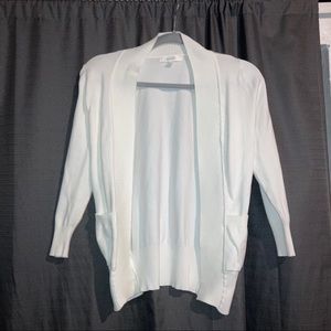 White cardigan